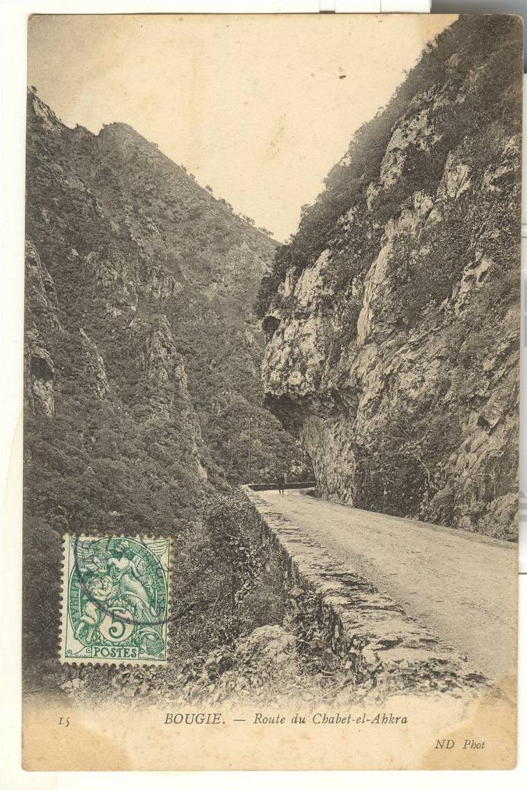 Algérie - Bougie - route du Chabet-el-Abkra 1907