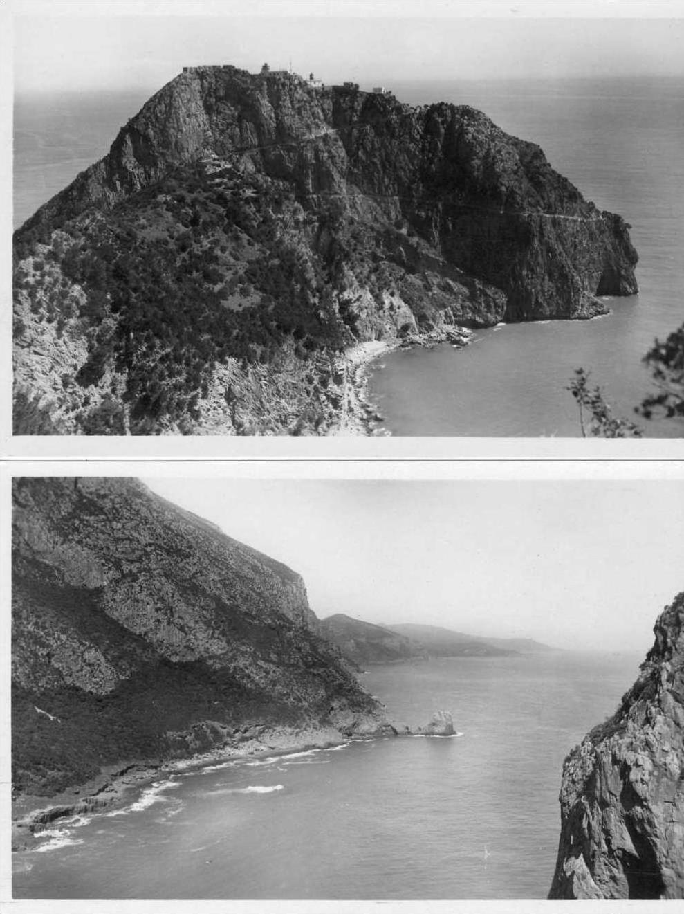 LOT de 2 CPA/CPSM  BEJAIA - BOUGIE  Le Cap Carbon et la corniche et Le Cap Carbon, Phare et petites salines