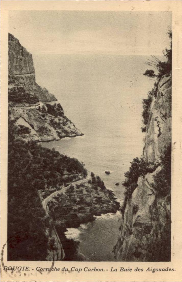 CPA - Bougie - Corniche du Cap Carbon - La baie des Aigouades