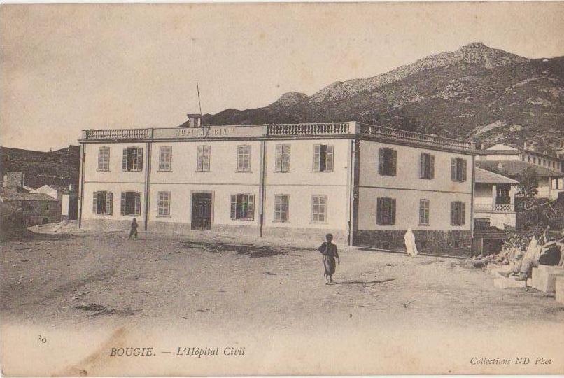 CPA ALGERIE BOUGIE Hôpital Civil 1904
