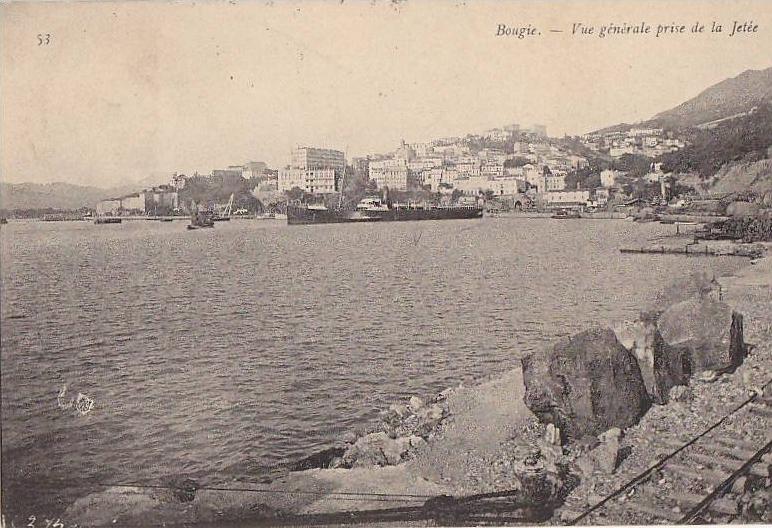 Algérie - Bougie - Vue générale Baie - Voie ferrée