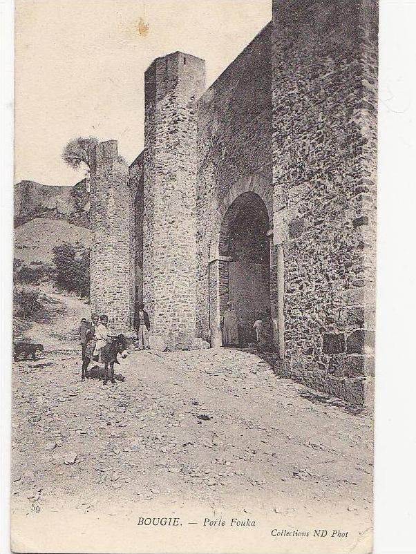 Algérie - Bougie - Bejaia - Porte Fouka - Voyagée 1905 Marque Postale Bougie  Les Aydes 45