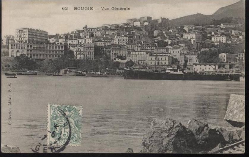 ALGERIE...BOUGIE..BEJAIA.   ..VUE GENERALE....EC RITE..   ‹(•¿  •)›