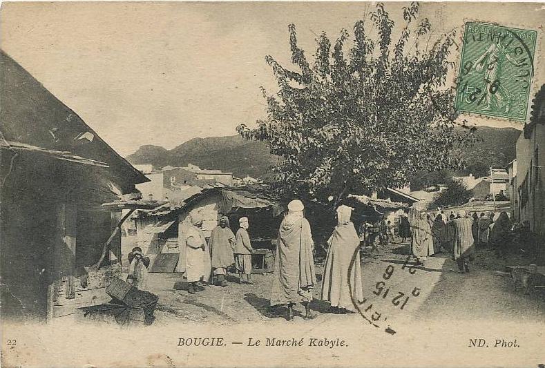 Bougie 22 Le marché Kabyle ND Kabylie legers plis