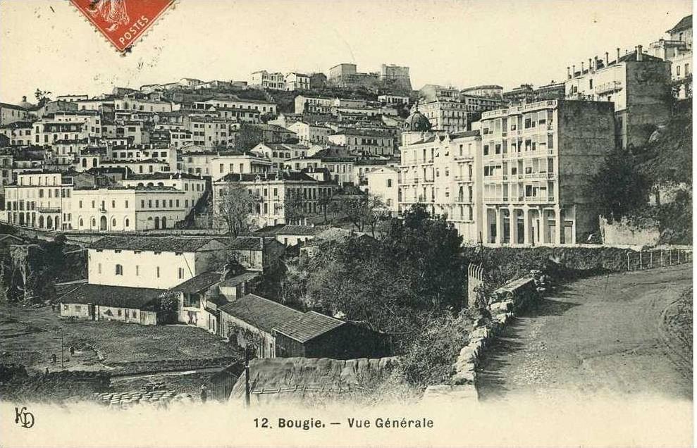 lot 2 CPA - Bougie Béjaïa (Algérie) - Vue générale + Bab-el-Babar, vestiges