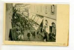 ALGERIE BLIDA Carte Rare Militaires 1er Chasseurs Afrique Rue Ville Retour de Casablanca   1910   /D18-2012