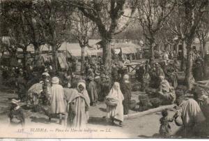 algerie. blida. place du  marché indigène