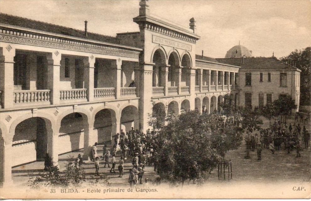 algerie. blida. ecole primaire de garçons