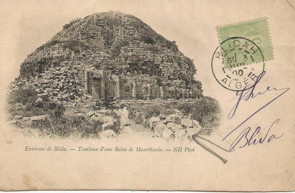 Environs de Bilda Tombeau d'une Reine de Mauritanie Belle oblitération