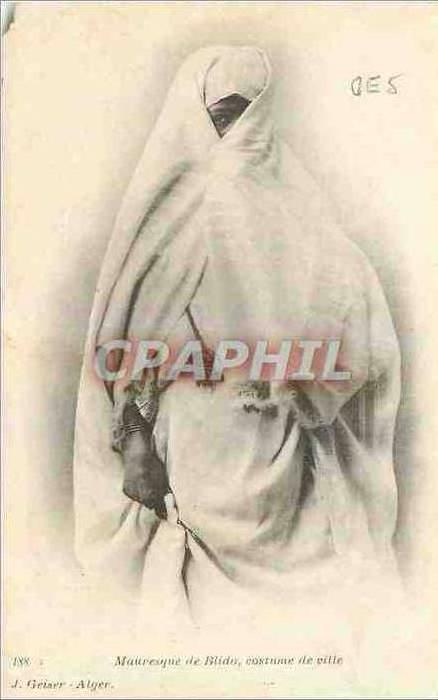 CPA Mauresque de Blida costume de ville
