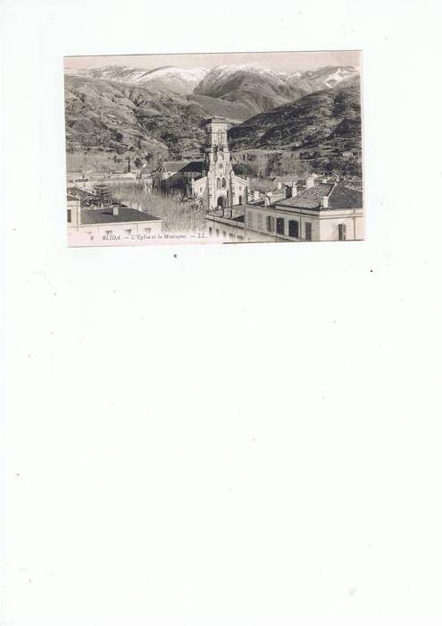 BLIDA - L'Eglise et la Montagne