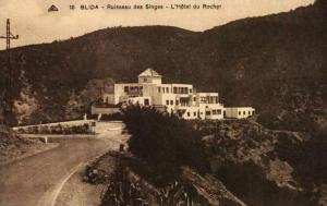 CPA  -  Algérie  -    BLIDA  -   Ruisseau des Singes - L'Hôtel du Rocher -