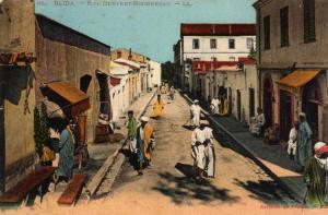 ALGERIE BLIDA - Rue Denfert Rochereau Bien animé Petits commerces