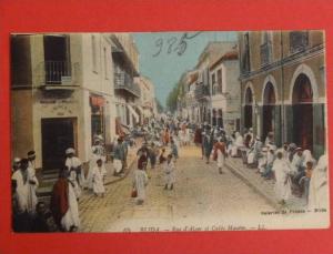 Blida Rue d'Alger et Cafés Maures Voir recto verso