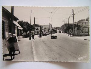 Cpsm, Carte photo, très belle vue animée, Pointe Pescade, le grande rue