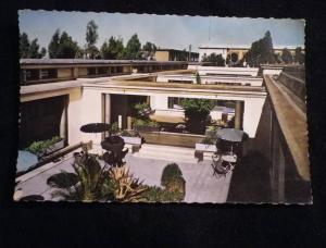 BASE AERIENNE DE BLIDA - INTERIEUR ET PATIO DU MESS DES SOUS OFFICIERS