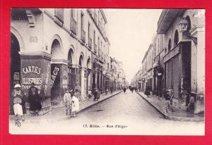 E-Algerie-267P234  BLIDA, rue d'Alger, magasin de cartes postales, cpa