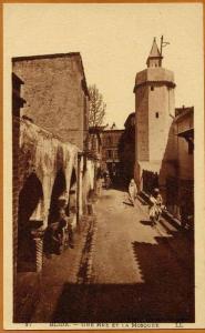 Algérie / BLIDA - Rue et Mosquée (animée)