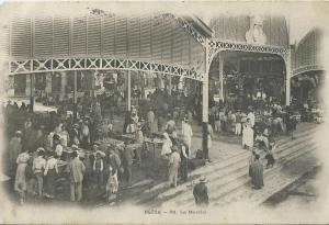 32Ve     Algerie Blida le marché (vue pas courante)