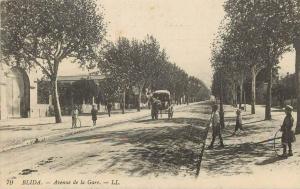 CPA ALGERIE / Blida, avenue de la gare
