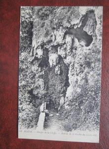 Blida Gorges de la Cliffa Entree de la Grotte des Lions Algerien CPA AK