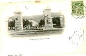 Belle CPA -  Blida.Porte Bab el Sebt. F 979
