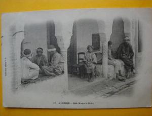 W012-CPA - Café Maure à Blida 1904