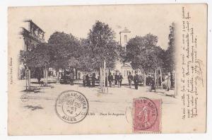 cpa GUELMA place saint augustin animee - cyprien nataf