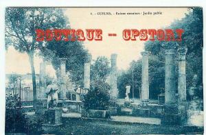 ALGERIE - GUELMA - Visuel Unique sur D* - Ruines Romaines au Jardin Public - Dos Scané