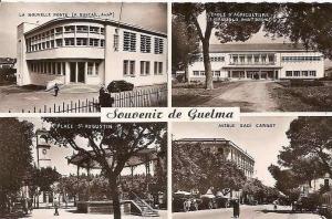 SOUVENIR DE GUELMA MULTI VUES,POSTE ,ECOLE AGRICULTURE,AVENUE SIDI CARNOT,PLACE ST AUGUSTIN  REF 26510