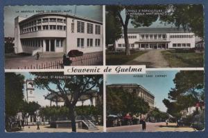 ALGERIE - CP SOUVENIR DE GUELMA - MULTIVUES POSTE / ECOLE AGRICULTURE / PLACE ST AUGUSTIN / AVENUE SADI CARNOT - CAP1531