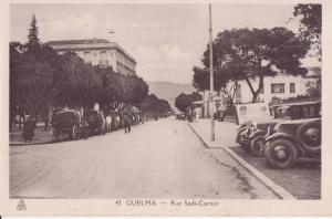 ALGERIE GUELMA RUE SADI CARNOT.AVEC VOITURES