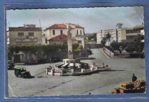 Carte Postale Afrique Algérie Guelma  place du monument aux morts  JEEP  trés beau plan