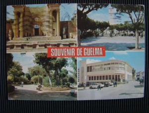 CPSM ALGERIE-Souvenir de Guelma-état moyen   L696
