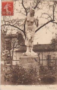 CPA ALGERIE GUELMA Le Square Statue L'Inspiration 1907