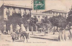 ALGERIE.GUELMA.RUE ET PLACE ST AUGUSTIN