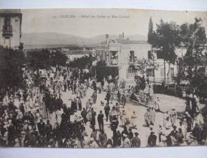 Guelma Edit Nataf 30 Hotel des Postes et Rue Carnot dos non divisé avant 1903