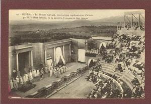 ALGERIE - GUELMA - THEATRE ANTIQUE REPRESENTATION D'ATHALIE - BEAU PLAN TRES ANIME