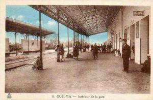 AFRIQUE. ALGERIE. GUELMA. Vue sur L'Intérieur de La Gare.