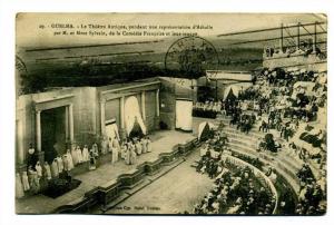 GUELMA LE THEATRE ANTIQUE PENDANT UNE REPRESENTATION D ATHALIE PAR M ET MME SYLVAIN DE LA COMEDIE FRANCAISE ET LEUR TROU