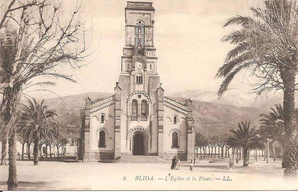 BLIDA (ALGERIE) L´Eglise et la Place