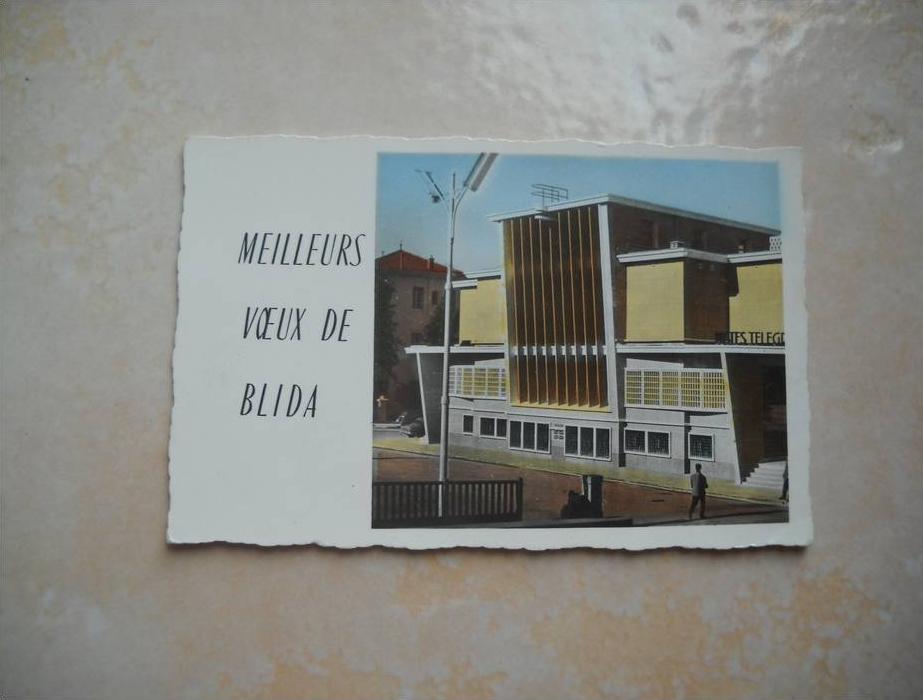 CPSM Mignonette Meilleurs voeux de BLIDA