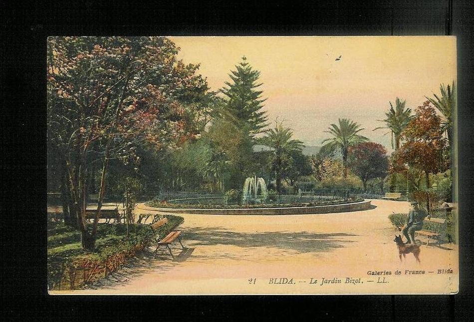CPA Algérie - BLIDA Le Jardin Bizot LL