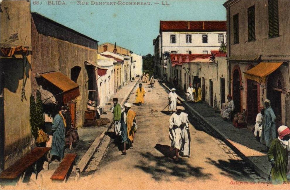 ALGERIE BLIDA - Rue Denfert Rochereau Bien animé Petits commerces