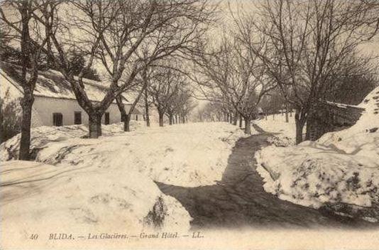 ALGERIE  -  BLIDA  -  Les Glacières  - Grand Hôtel