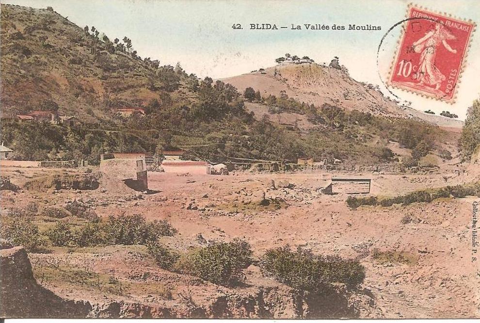 BLIDA (ALGERIE) La Vallée des Moulins en 1907