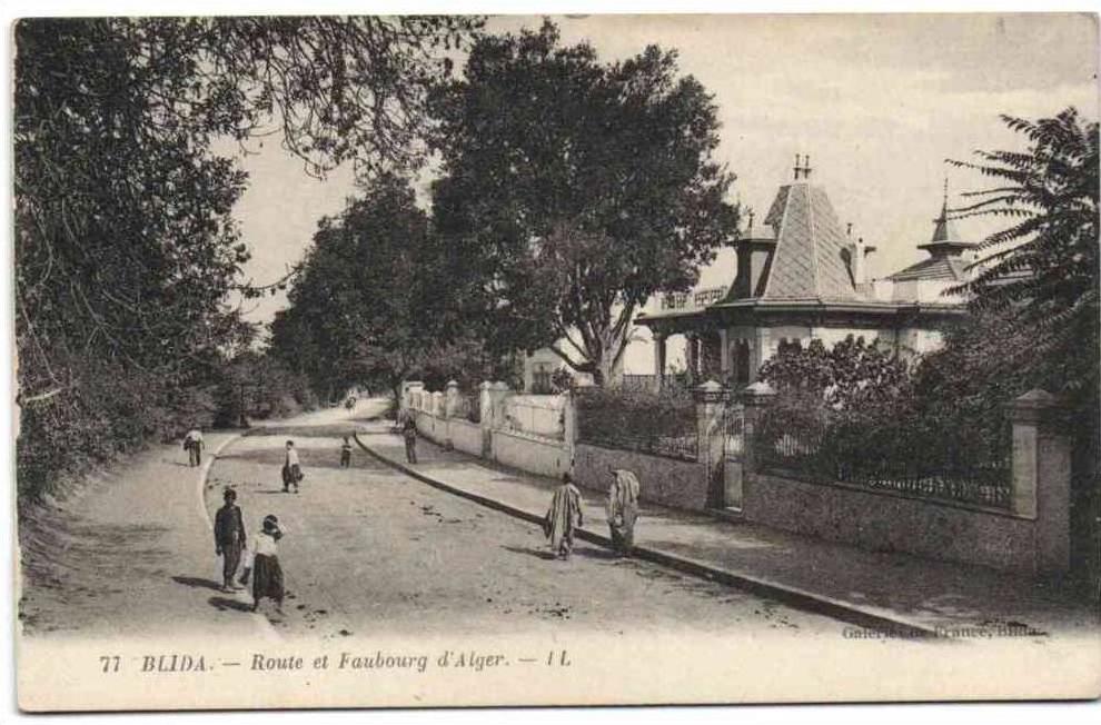 Blida - Route et Faubourg d'Alger