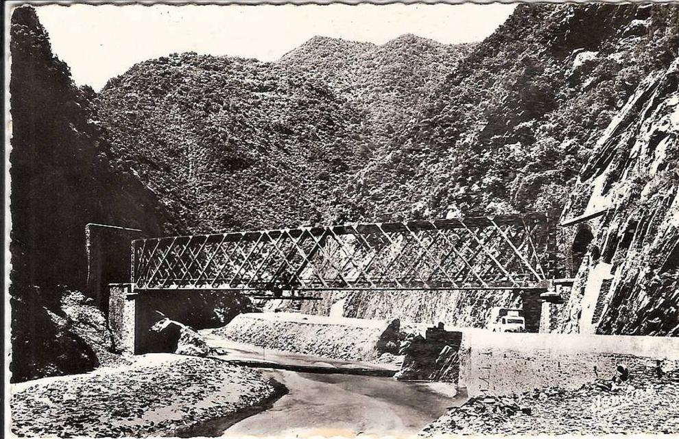 CPSM PM Algérie Blida Gorges de la chiffa pont du Chemin de Fer
