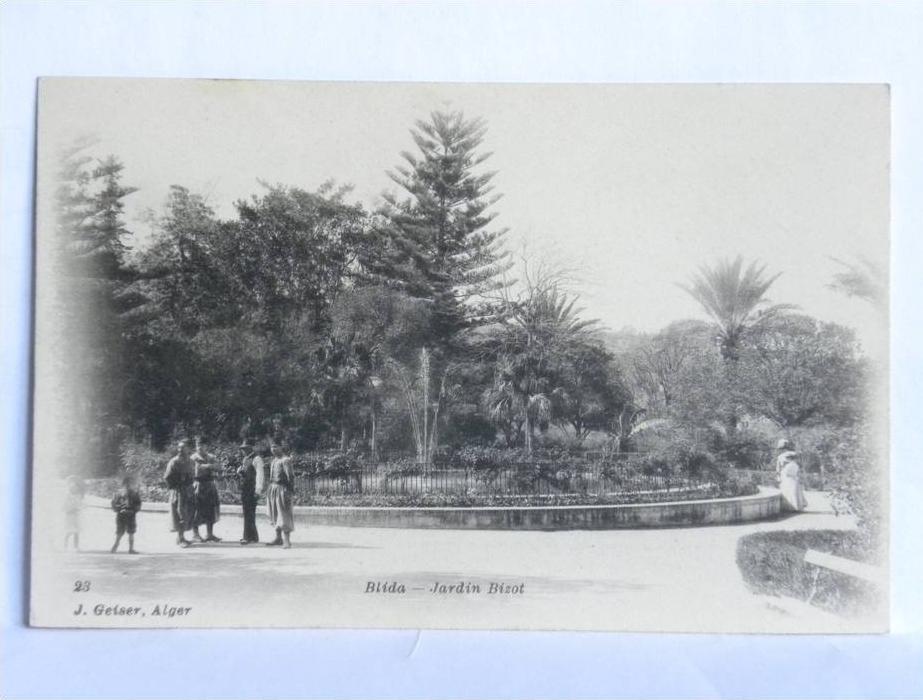 CPA précurseur - Algérie - BLIDA - N° 23 - Jardin Bizot