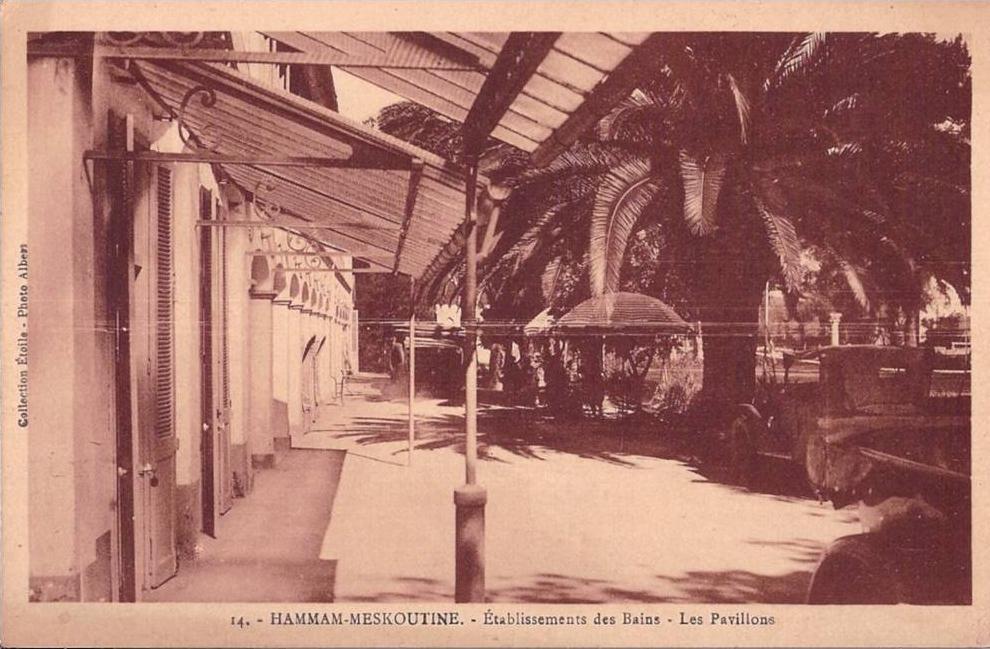 POST CARD CPA N°14 - GUELMA Algérie - HAMMAM MESKOUTINE  - Etablissement des Bains - Les Pavillons